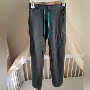FIGS Yola Skinny Scrub Pants Womens XXS Gray Graphite PO1290￼ TW2000R
